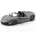 2013 Porsche 918 Spyder Convertible Gris 1:18 Welly 18051