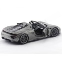 2013 Porsche 918 Spyder Convertible Gris 1:18 Welly 18051