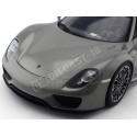 2013 Porsche 918 Spyder Convertible Gris 1:18 Welly 18051