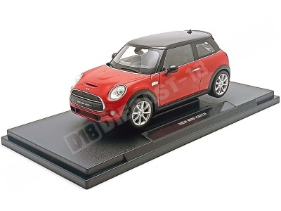 Réplica Coche Mini Cooper S Hatchback 1:18 Rojo-Negro - Coches de Me