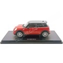 Réplica Coche Mini Cooper S Hatchback 1:18 Rojo-Negro - Coches de Me