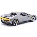 2022 Ferrari 296 GTB Assetto Fiorano Gris/Amarillo 1:18 Bburago 16017