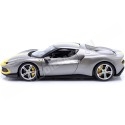 2022 Ferrari 296 GTB Assetto Fiorano Gris/Amarillo 1:18 Bburago 16017