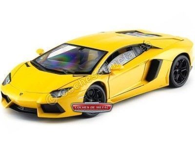 Cochesdemetal.es 2011 Lamborghini Aventador LP700-4 Amarillo 1:18 Welly 18041