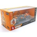 Réplica McLaren MCL38 Miami GP y figura Lando Norris F1 - 1:24 Bburago