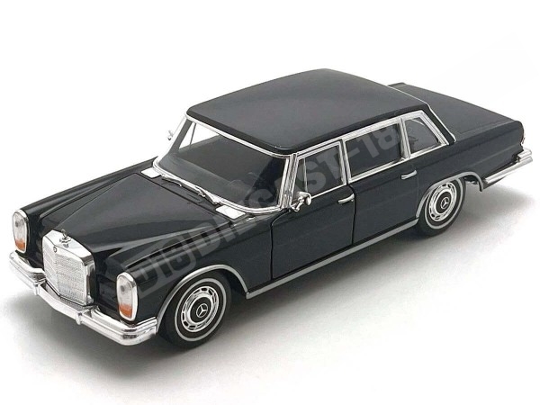 1963 Mercedes-Benz 600 (W100) Azul/Negro 1:24 Welly 24121