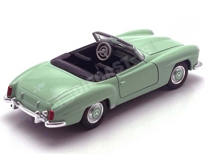 Mercedes-Benz 190SL W121 Convertible Rojo 1:24 – Clásico en miniat 2