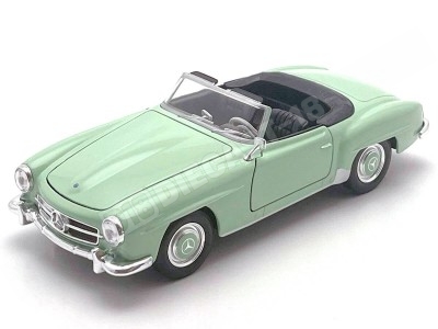 Mercedes-Benz 190SL W121 Convertible Rojo 1:24 – Clásico en miniat