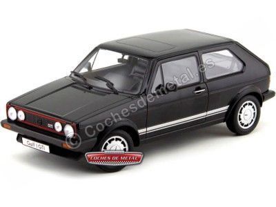 CARSDEMETAL.ES 1982 Volkswagen Golf 1 Pirelli Metalized Black 1:18 Welly 18039