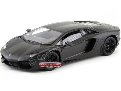 Cochesdemetal.es 2011 Lamborghini Aventador LP700-4 Némésis Matt Gray 1:18 Welly 18041