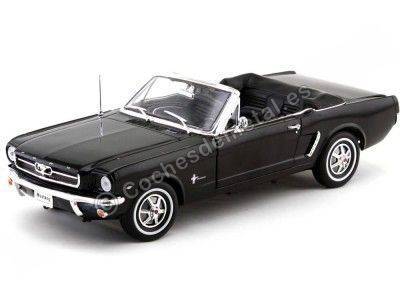 Cochesdemetal.es 1964 Ford Mustang 1-2 Cabrio Negro 1:18 Welly 12519