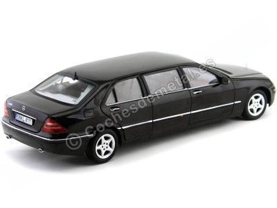Cochesdemetal.es 2000 Mercedes-Benz S Class 600 Pullman Negro Metalizado 1:18 Sun Star 4111 2