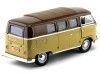 Cochesdemetal.es 1962 Volkswagen microbus combi type 2 T1 marron-gold 1:18 Lucky Diecast 92328