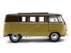 Cochesdemetal.es 1962 Volkswagen Microbus Combi Type 2 T1 Marron-Gold 1:18 Lucky Diecast 92328