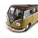 Cochesdemetal.es 1962 Volkswagen microbus combi type 2 T1 marron-gold 1:18 Lucky Diecast 92328