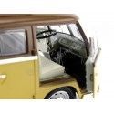 Cochesdemetal.es 1962 Volkswagen Microbus Combi Type 2 T1 Marron-Gold 1:18 Lucky Diecast 92328