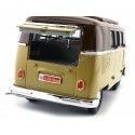 Cochesdemetal.es 1962 Volkswagen microbus combi type 2 T1 marron-gold 1:18 Lucky Diecast 92328