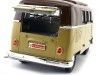 Cochesdemetal.es 1962 Volkswagen Microbus Combi Type 2 T1 Marron-Gold 1:18 Lucky Diecast 92328