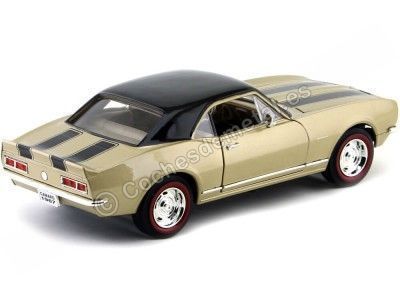 Cochesdemetal.es 1964 Chevrolet Camaro Z28 Gold-Black 1:18 Lucky Diecast 92188 2