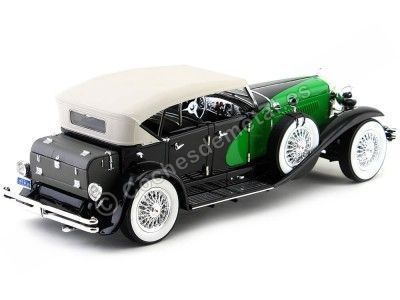 Cochesdemetal.es 1934 Duesenberg Phaeton Cabrio Verde/Negro 1:18 Signature Models 18110 2