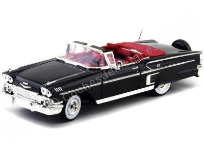 Cochesdemetal.es 1958 Chevrolet Impala Roadster Negro Metalizado 1:18 Motor Max 73112