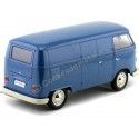 Cochesdemetal.es 1963 Volkswagen T1 Microbus Panel Van Azul 1:18 Welly 18053