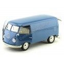 Cochesdemetal.es 1963 Volkswagen T1 Microbus Panel Van Azul 1:18 Welly 18053