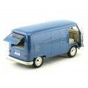 Cochesdemetal.es 1963 Volkswagen T1 Microbus Panel Van Azul 1:18 Welly 18053