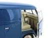 Cochesdemetal.es 1963 Volkswagen T1 Microbus Panel Van Azul 1:18 Welly 18053