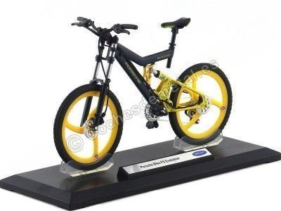 Cochesdemetal.es 2017 Bicicleta de Montaña MountainBike Porsche Bike FS Evolution Negra 1:10 Welly 62572