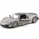 Cochesdemetal.es 2013 Porsche 918 Spyder Cabrio Gris 1:18 Welly 18051