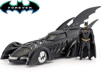 Cochesdemetal.es 1995 Batmobile Batman Forever con Figura de Batman 1:24 Jada Toys 98036/253215003