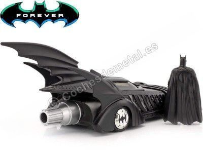 Cochesdemetal.es 1995 Batmobile Batman Forever con Figura de Batman 1:24 Jada Toys 98036/253215003 2