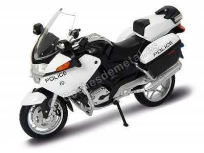 Cochesdemetal.es 2004 BMW R1200 RT Police White 1:18 Welly 12811