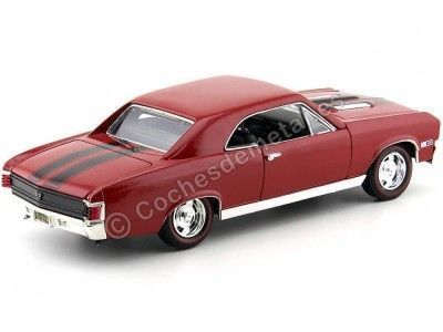 Cochesdemetal.es 1967 Chevrolet Chevelle SS 396 Red-Black 1:18 Motor Max 73104 2