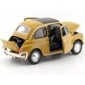 Cochesdemetal.es 1957 Fiat Nuova 500 Amarillo Oscuro 1:18 Welly 18009