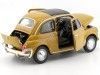 Cochesdemetal.es 1957 Fiat Nuova 500 Amarillo Oscuro 1:18 Welly 18009