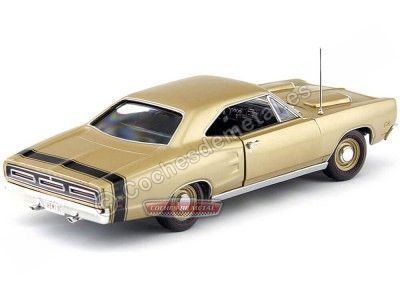 Cochesdemetal.es 1969 Dodge Coronet R-T 426 HEMI Gold 1:18 Auto World AMM1024 2