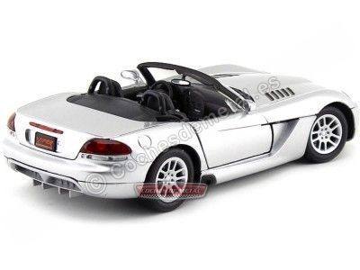 Cochesdemetal.es 2003 Dodge Viper SRT-10 Convertible Gris 1:18 Motor Max 73137 2