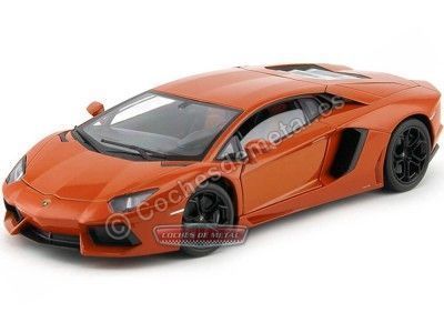 Cochesdemetal.es 2011 Lamborghini Aventador LP700-4 Naranja 1:18 Welly 18041