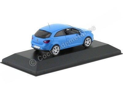 Cochesdemetal.es 2013 Seat Ibiza SC 3 Door Gallia Blue 1:43 Seat Autoemocion 05 2