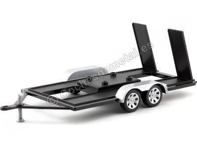 Cochesdemetal.es Remolque de Dos Ejes para coches a Escala 1:18 Motor Max 76009