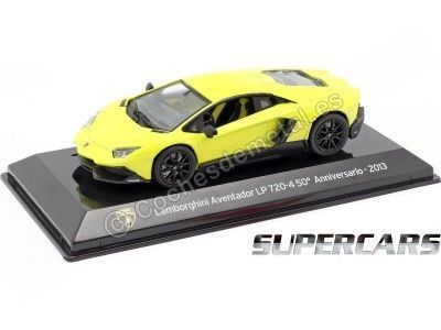 Cochesdemetal.es 2013 Lamborghini Aventador LP 720-4 "SuperCars" Amarillo 1:43 Editorial Salvat SC07