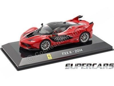 Cochesdemetal.es 2014 Ferrari FXX-K "SuperCars" Rojo-Negro 1:43 Editorial Salvat SC12