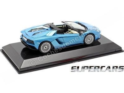 Cochesdemetal.es 2017 Lamborghini Aventador s roadster "Supercars" Blue 1:43 Editorial Salvat SC15 2