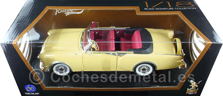 1953 Packard Caribbean Convertible Amarillo Claro 1:18 Lucky Diecast 92798